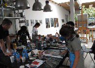 Kunsteducatie Nieuw en Meer | Atelier Frans Franciscus tijdens de cursus 'Meesterwerk